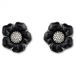 Melissa Jet Clip Earrings