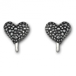Alana Black Clip Earrings